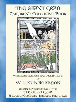 cover image of THE GIANT CRAB Children's Colouring Book